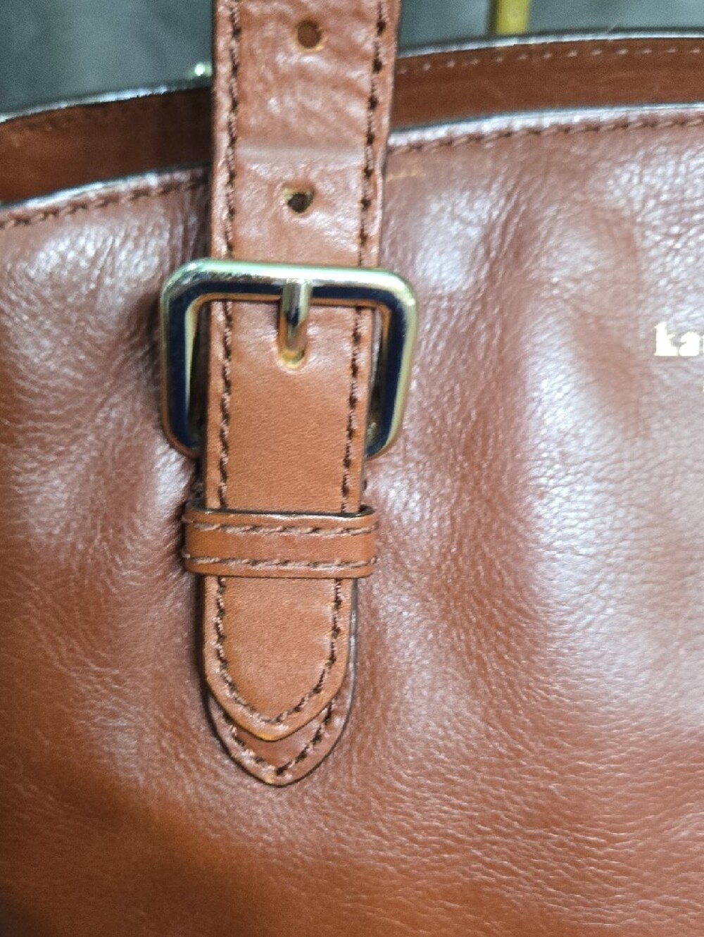 kate spade Vintage Brown Leather Satchel - Picture 12 of 13